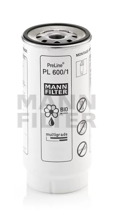Filtru combustibil PL 600/1 Mann Filter pentru Deutz, Fahr, Khd