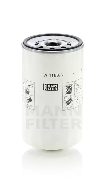 Filtru ulei W 1168/6 Mann Filter pentru Deutz, Fahr, Khd